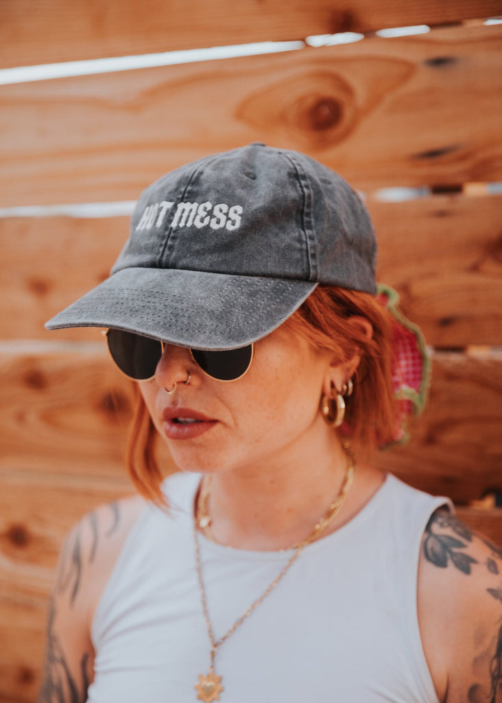 Hot Mess Embroidered Cap