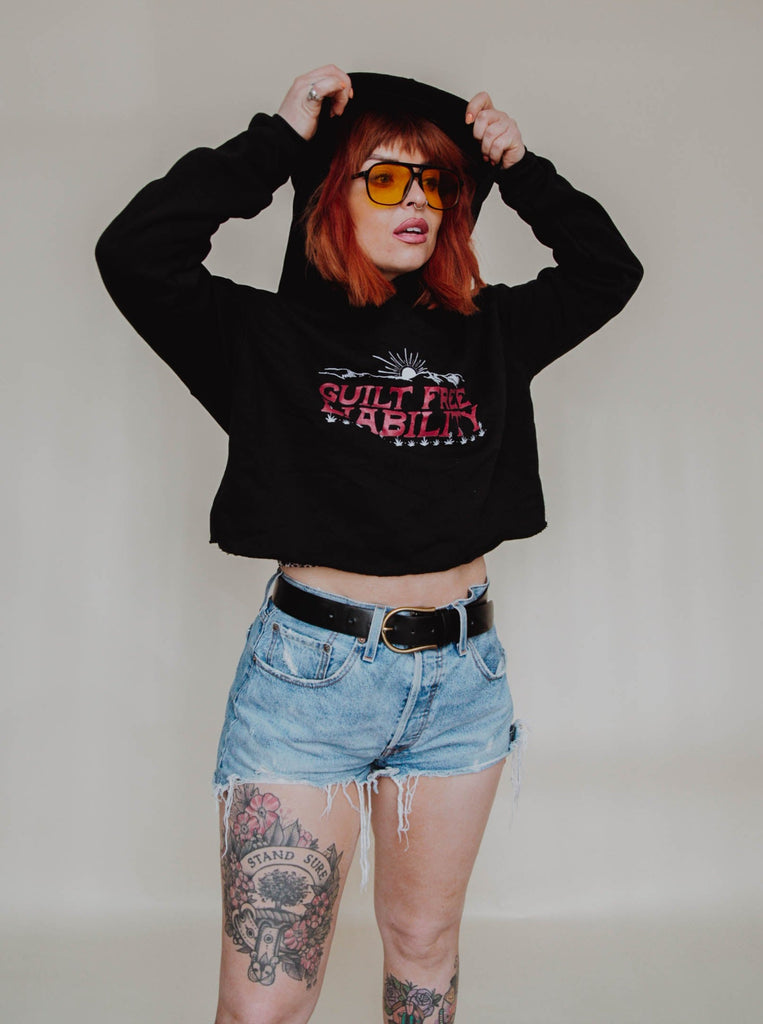 Guilt Free Liability Cropped Hoodie