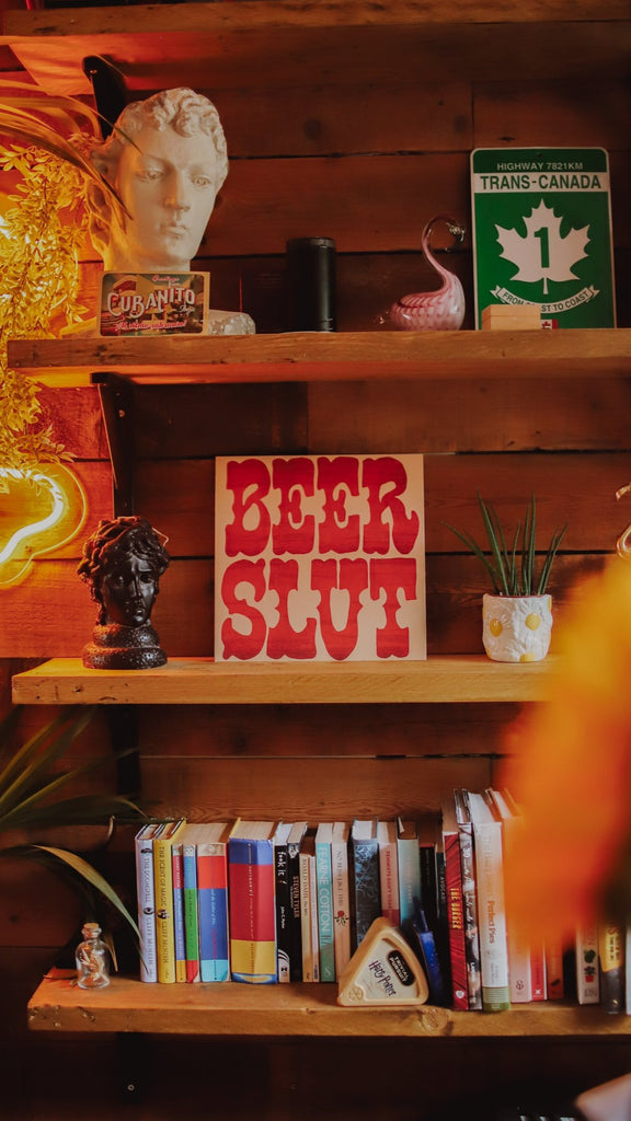 Beer Slut Mounted Art Print